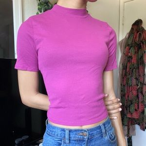 Small Wild Fable Pink colored mock neck top